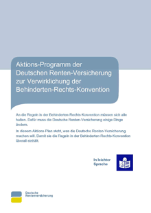 Deutscher Rentenversicherung Bund | Aktionsprogramm UN-Behindertenrechtskonvention in leichter Sprache [PDF]