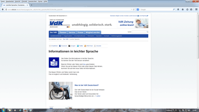 Internet-Seite www.vdk.de